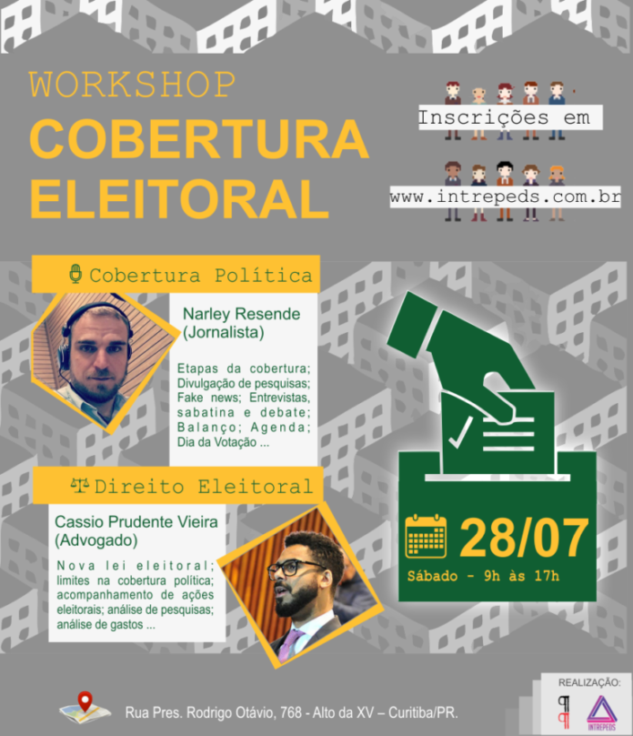 Curitiba recebe Workshop de Cobertura Eleitoral no último sábado de julho