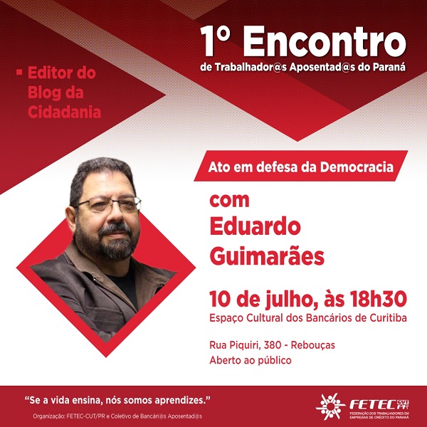 Ato pela democracia traz a Curitiba blogueiro que teve quebra de sigilo de fonte na Lava Jato